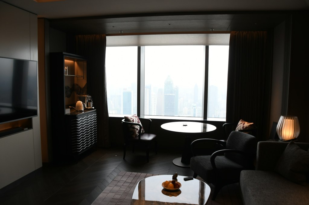Interior with city view