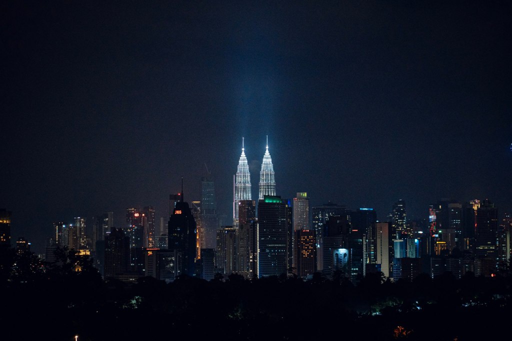 Kuala Lumpur skyline at night